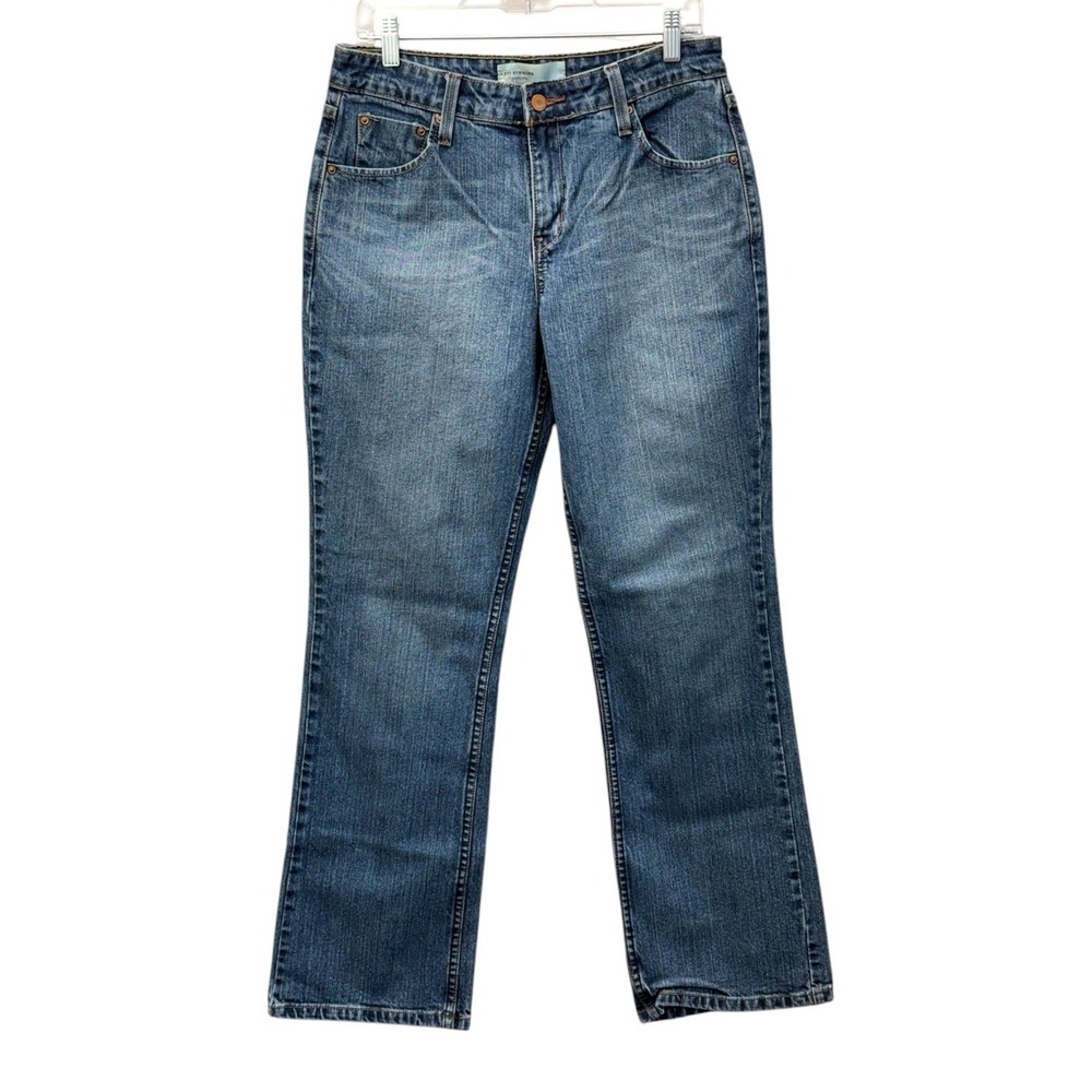 Levi Strauss Jeans Women's Sz Misses 10 Mid-Rise Bootcut Signature Blue Denim